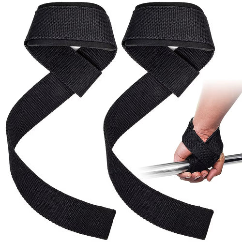 1Pair Non-Slip Strap Gym Dumbbell Workout Weights Lifting Straps Crossfit Fitness Equipment Wrist Wrap Lift Exercise Training